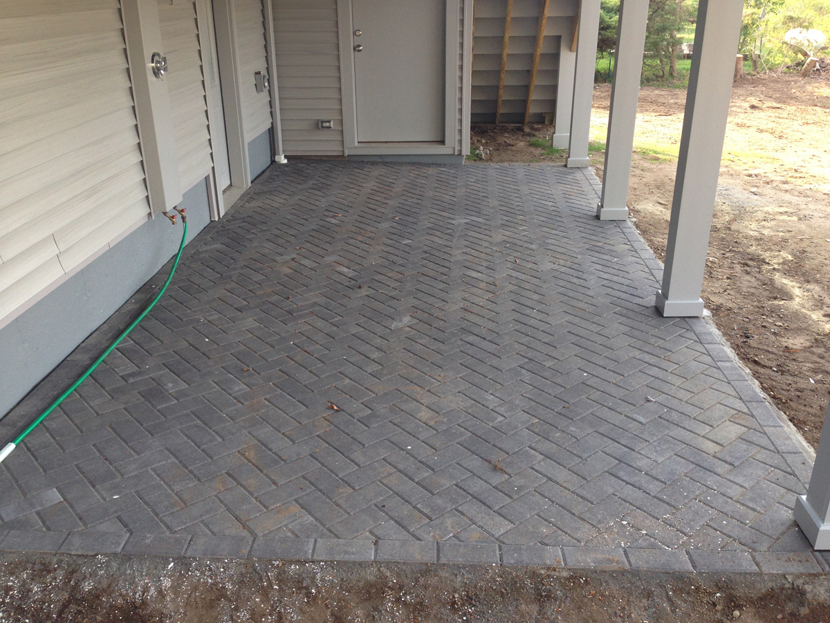 Herringbone Pattern Patio